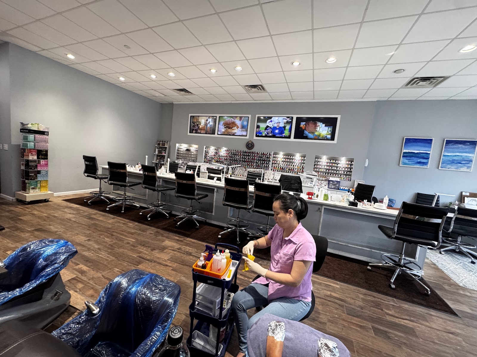 LUSH Spa + Nail Salon nail work in Savannah, Georgia